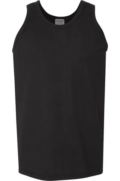 Comfortwash By Hanes Garment-dyed Unisex Tank Top In Black