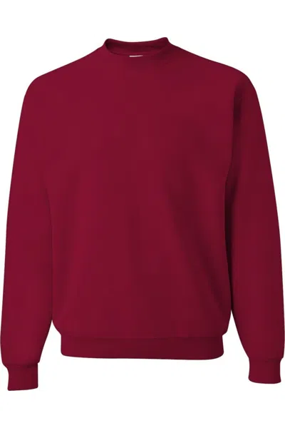 Jerzees Nublend Crewneck Sweatshirt In Red