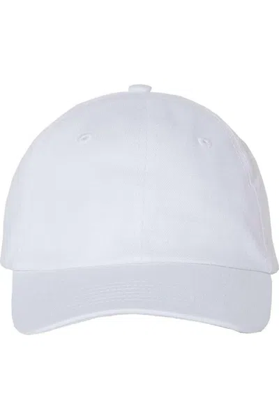 Valucap Brushed Twill Cap In White
