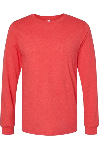 Bella+canvas Heather Cvc Long Sleeve Tee In Multi