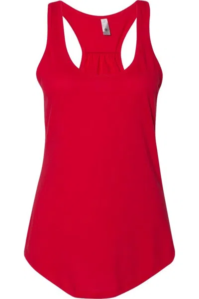 Next Level Women´s Gathered Racerback Tank In Red