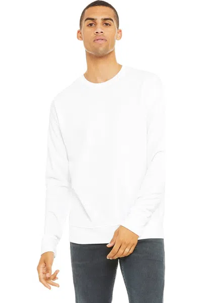 Bella+canvas Unisex Adult Fleece Drop Shoulder Sweatshirt In White