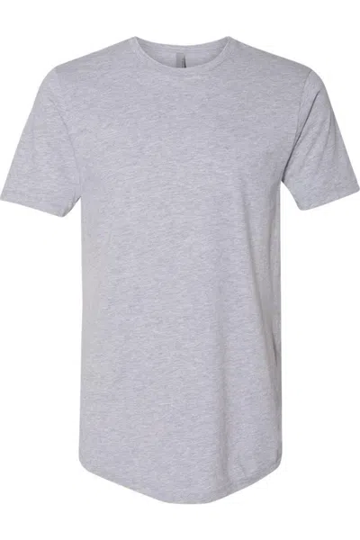 Next Level Unisex Cotton Long Body T-shirt In Grey