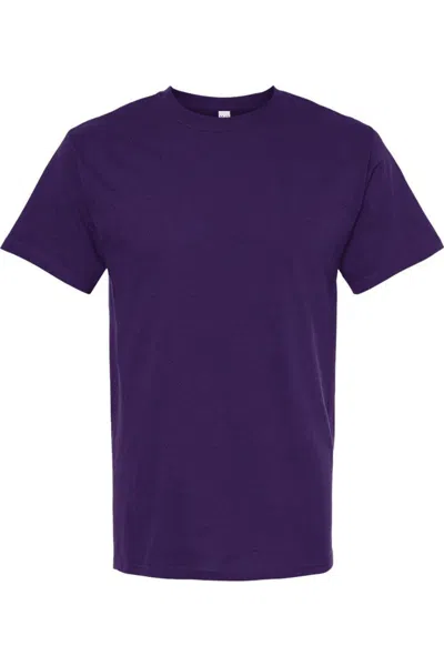 M & O Gold Soft Touch T-shirt In Purple