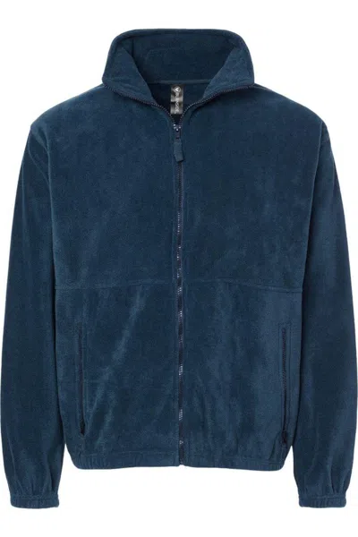 Burnside Polar Fleece Full-zip Jacket In Blue