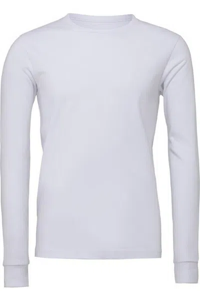 Bella+canvas Unisex Adult Jersey Long-sleeved T-shirt In White