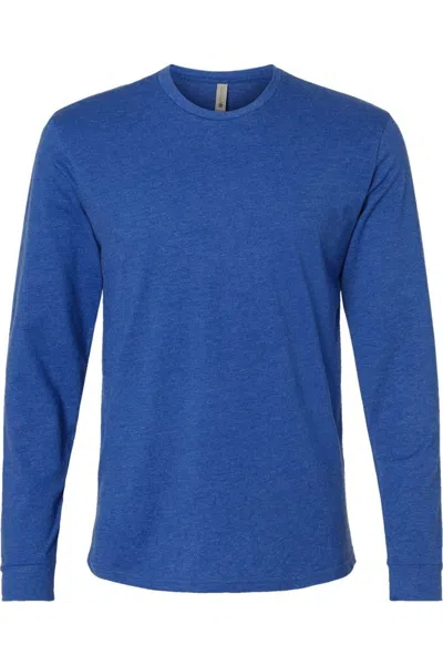 Next Level Unisex Cvc Long Sleeve T-shirt In Blue