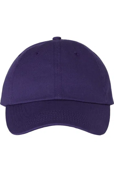 Valucap Adult Bio-washed Classic Dads Cap In Purple