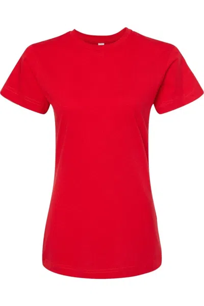 Tultex Women´s Classic Fit Fine Jersey T-shirt In Red