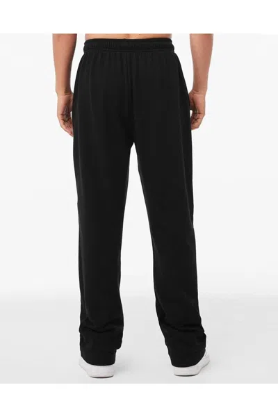 Bella+canvas Sponge Fleece Straight Leg Sweatpants In Black