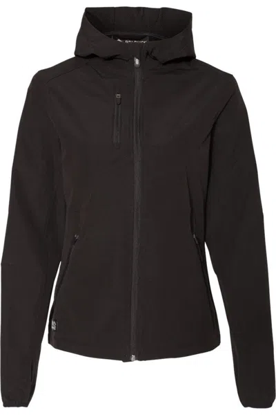 Dri Duck Women´s Ascent Soft Shell Hooded Jacket In Black