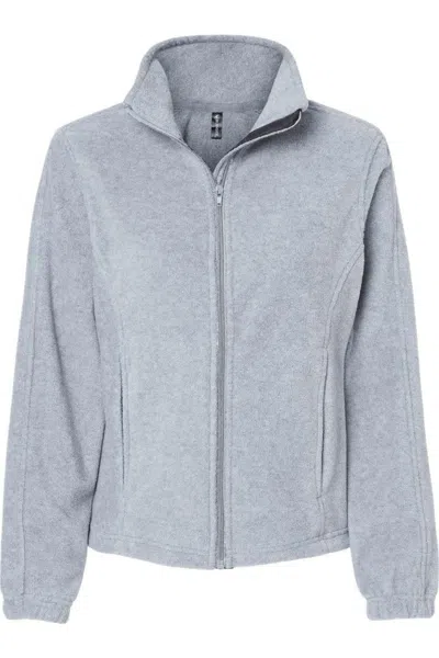 Burnside Women´s Polar Fleece Full-zip Jacket In Grey