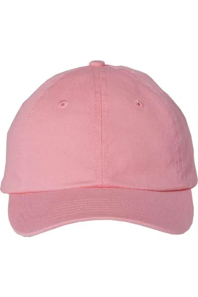 Valucap Small Fit Bio-washed Dad´s Cap In Pink
