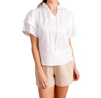S'edge Sally Top In White In White