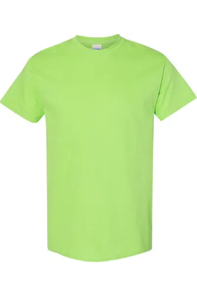 Gildan Mens Heavy Cotton Short-sleeved T-shirt In Green