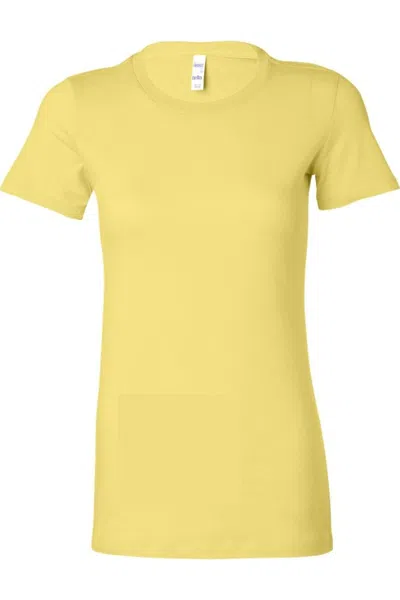 Shop Bella+canvas Women´s Slim Fit Tee In Yellow