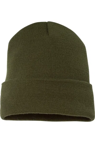 Yp Classics Cuffed Beanie In Green