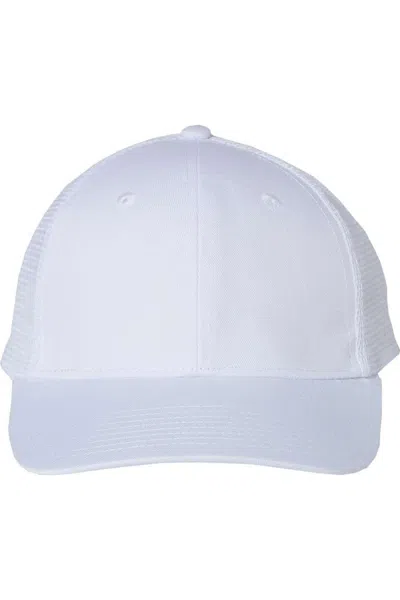 Valucap Mesh-back Trucker Cap In White