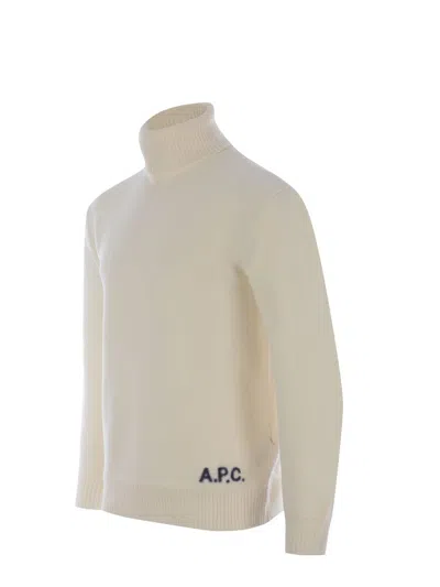 Apc Turtleneck Long-sleeved Jumper A.p.c. In Beige