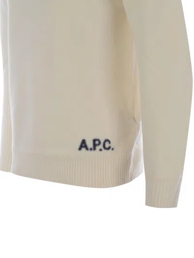 Apc Turtleneck Long-sleeved Jumper A.p.c. In Beige