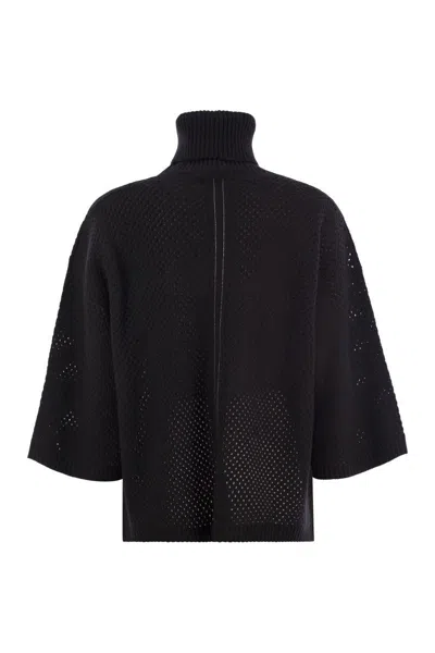 Fabiana Filippi Women's Wool Blend Turtleneck Sweater In Black