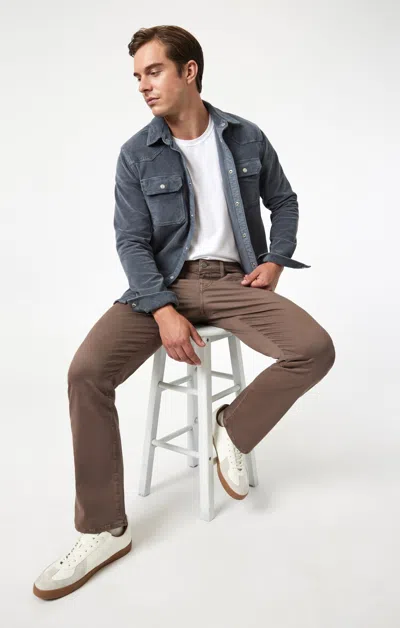 Mavi Matt Relaxed Straight Leg In Brown Casual Twill In Brown