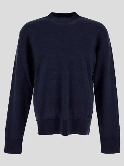 LANEUS LANEUS BLUE CREW NECK SWEATER 