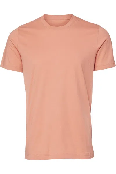 Bella+canvas Canvas Unisex Jersey Crew Neck Short Sleeve T-shirt In Brown