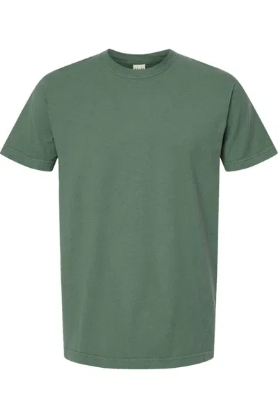M & O Unisex Vintage Garment-dyed T-shirt In Green