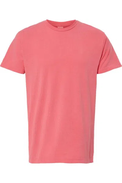 M & O Unisex Vintage Garment-dyed T-shirt In Pink