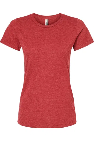 Tultex Women´s Premium Cotton Blend T-shirt In Red