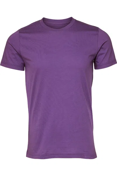 Bella+canvas Canvas Unisex Jersey Crew Neck Short Sleeve T-shirt In Purple