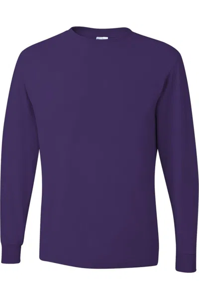 Jerzees Nublend Crewneck Sweatshirt In Purple