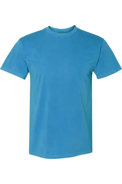 Next Level Inspired Dye Short Sleeve Crew In Blue