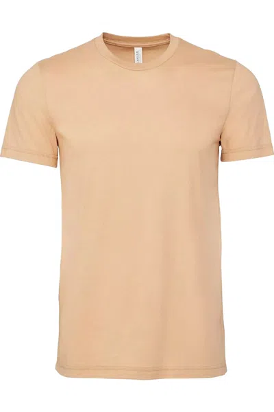 Bella+canvas Canvas Unisex Jersey Crew Neck Short Sleeve T-shirt In Beige