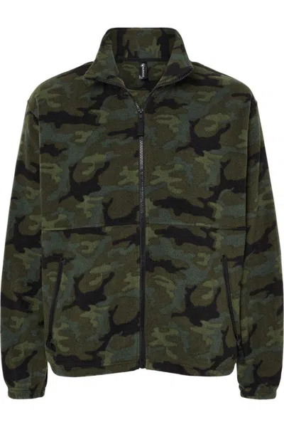 Burnside Polar Fleece Full-zip Jacket In Green