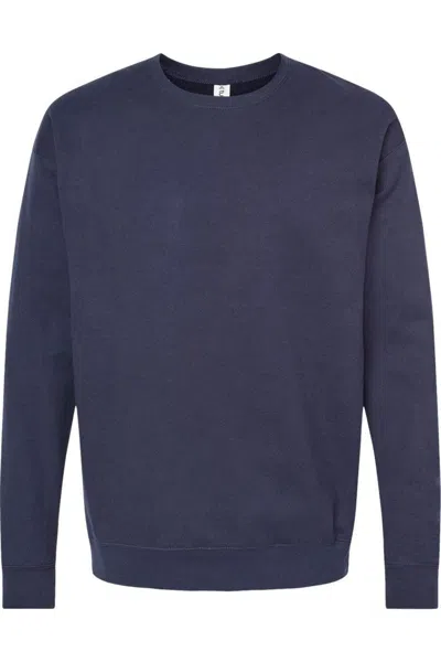 Tultex Unisex Fleece Crewneck Sweatshirt In Blue