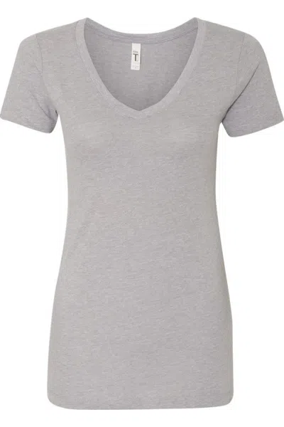 Next Level Women´s Ideal V-neck T-shirt In Grey