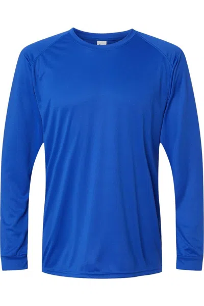Paragon Long Islander Performance Long Sleeve T-shirt In Blue