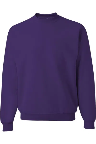 Jerzees Nublend Crewneck Sweatshirt In Purple