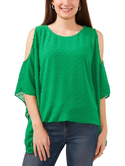 Sam & Jess Womens Round Neck Dressy Cold Shoulder In Multi