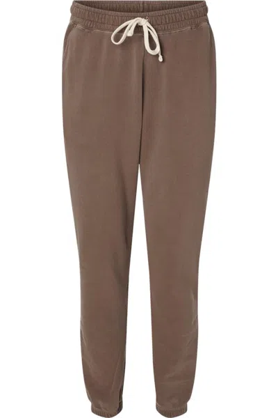 Comfort Colors Garment-dyed Lightweight Fleece Sweatpants In Brown