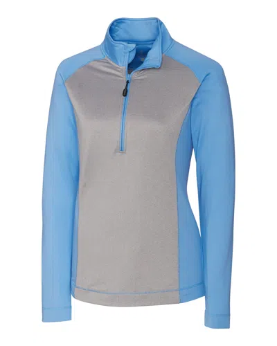 CUTTER & BUCK CBUK LADIES' ALL-STAR PRINTED HALF-ZIP JACKET 