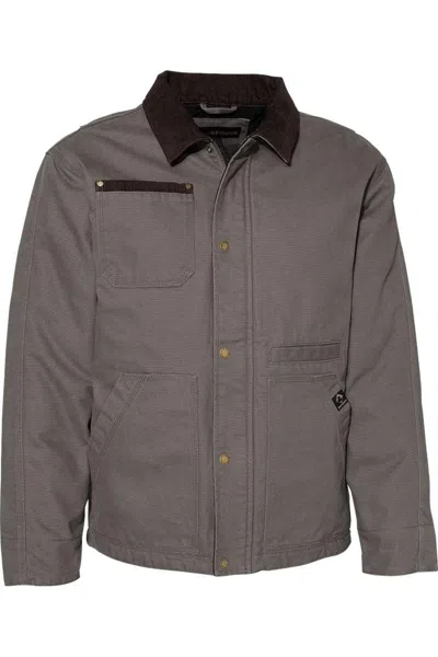 Dri Duck Rambler Boulder Cloth Jacket In Grey
