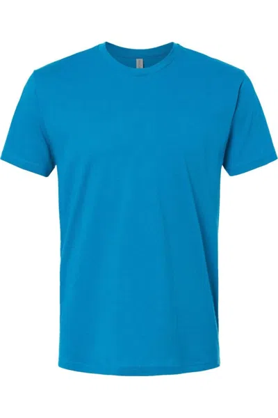 Next Level Unisex Cotton T-shirt In Blue