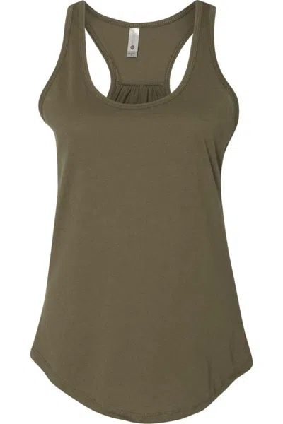 Next Level Women´s Gathered Racerback Tank In Green