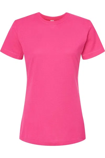 Tultex Women´s Classic Fit Fine Jersey T-shirt In Pink