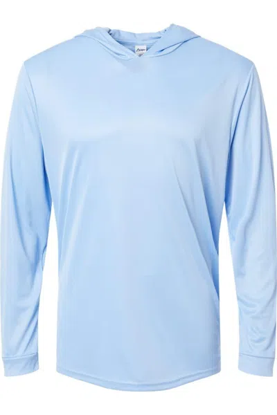 Paragon Bahama Performance Hooded Long Sleeve T-shirt In Blue