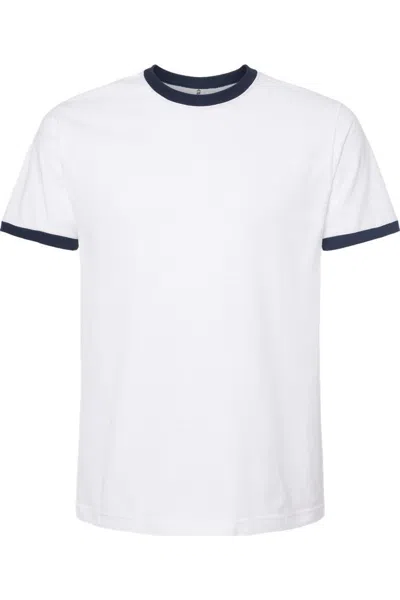 Tultex Unisex Fine Jersey Ringer T-shirt In Multi