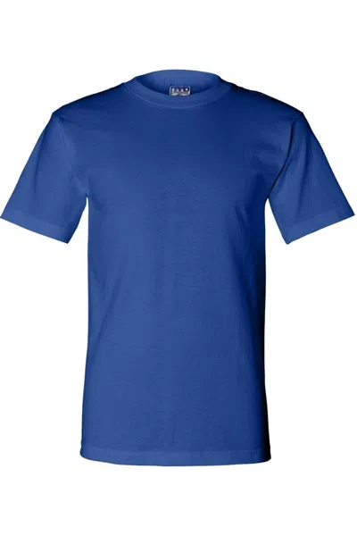 Bayside Usa-made Pocket T-shirt In Blue
